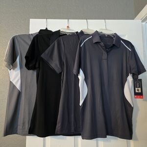 Russell Athletic Men's Polo Shirt - Black, Gray, and White